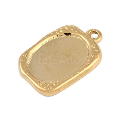 Ion Plating(IP) 304 Stainless Steel Rack Plating Pendant Cabochon Settings STAS-U019-10G-1