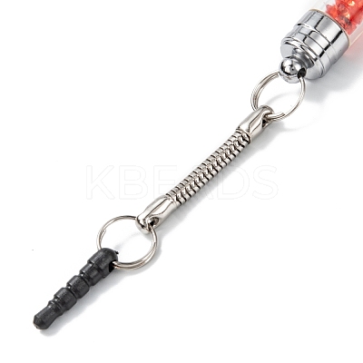 Iron Plastic Bullet Shaped Capacitive Stylus Silicone Touch Screen Pen HJEW-G014-01C-1