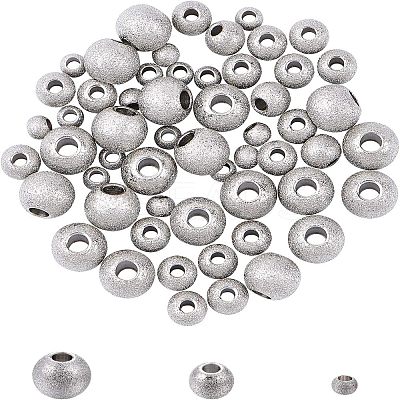 304 Stainless Steel Textured Spacer Beads STAS-UN0005-53-1