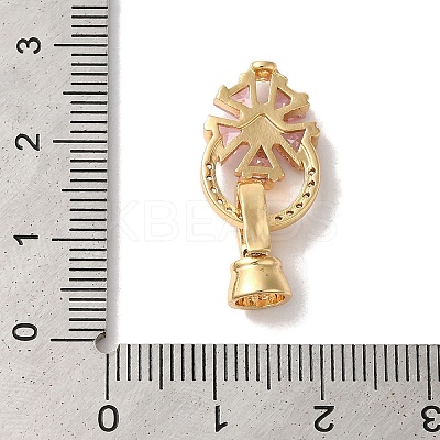 Brass Micro Pave Cubic Zirconia Fold Over Clasps KK-B098-07G-02-1