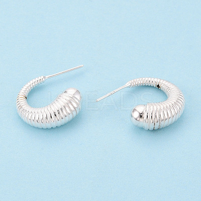 925 Sterling Silver Stud Earring Findings STER-N017-08S-1