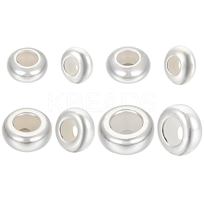 8Pcs 4 Styles 925 Sterling Silver Spacer Beads STER-BC0002-46-1