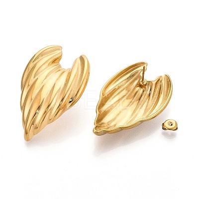 304 Stainless Steel Stud Earrings EJEW-N059-12G-1