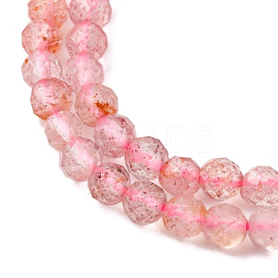 Natural Strawberry Quartz Beads Strands G-C226-B04-4mm-1