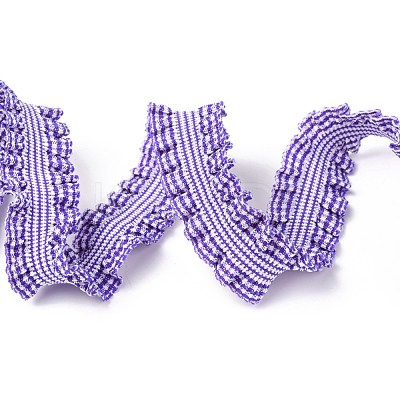 Lattice Double Ruffle Elastic Nylon Ribbon NWIR-O010-03J-1