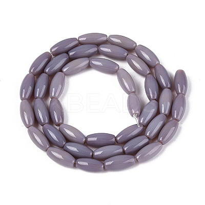 Opaque Glass Beads Strands GLAA-T028-15P-01-1