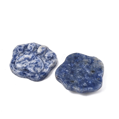 Natural Blue Spot Jasper Carved Cabochons G-I395-A06-1