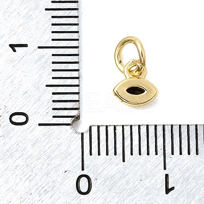 Brass Cubic Zirconia Charms KK-G554-02F-05-1