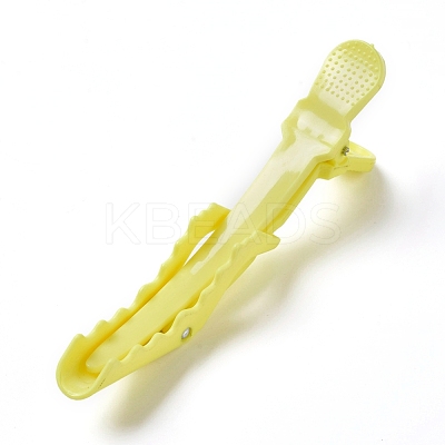 Plastic Alligator Hair Clips OHAR-WH0016-09D-1