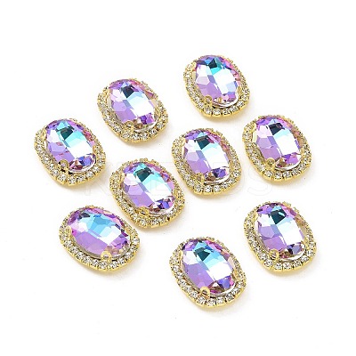 Oval Sew on Rhinestone DIY-E062-05G-A01-1