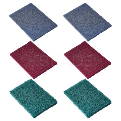 6Pcs 3 Colors Nylon & Emery Cloth FIND-CA0001-52A-1