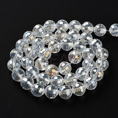 Electroplate Glass Bead Strands EGLA-R040-10mm-15-1