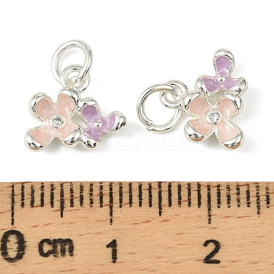 Brass Enamel Charms LS-KK-C107-19S-1