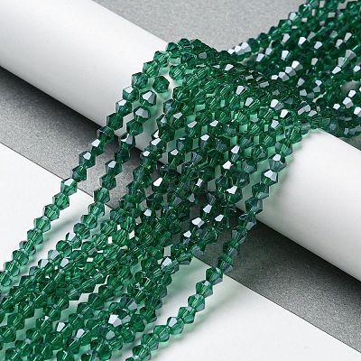 Transparent Electroplate Glass Beads Strands LS-EGLA-A039-T2mm-A10-1
