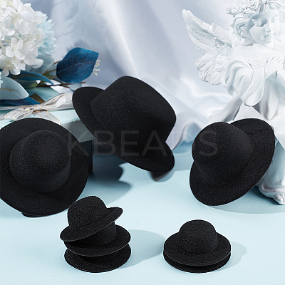 12Pcs 3 Styles EVA Cloth Mini Hat Fascinator Base AJEW-BC0007-02-1