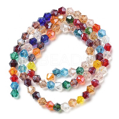Transparent Electroplate Glass Beads Strands GLAA-F029-2mm-C29-1