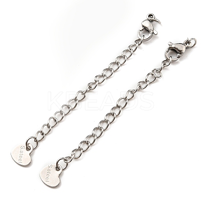 Tarnish Resistant 304 Stainless Steel Curb Chain Extender LS-X-STAS-G310-06P-1