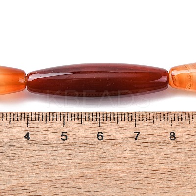 Natural Banded Agate/Striped Agate Beads Strands G-Z113-A06-1