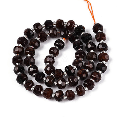 Natural Orange Garnet Beads Strands G-T144-A01-05-1