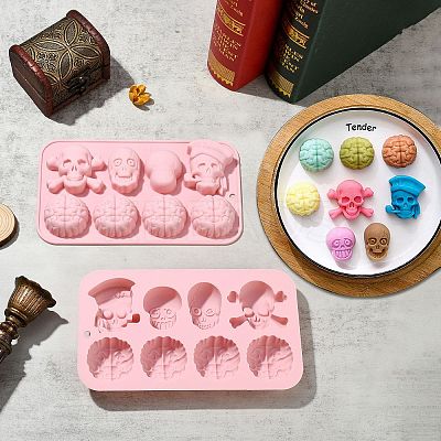 2Pcs Food Grade Silicone Molds SIL-CJ0002-21-1