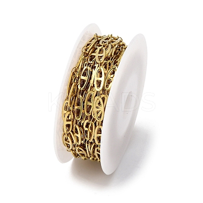 304 Stainless Steel Oval Link Chains CHS-K023-07G-1