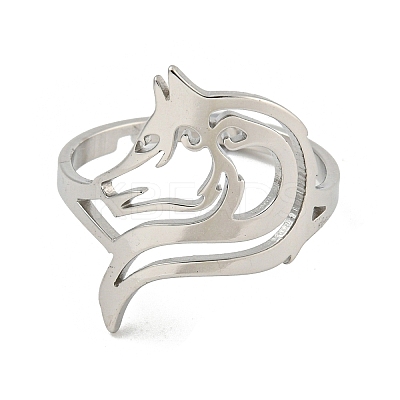 Non-Tarnish 304 Stainless Steel Rings RJEW-R142-02P-1