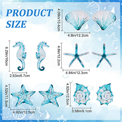 Ocean Theme Waterproof PVC Plastic Stickers DIY-WH0029-65-1