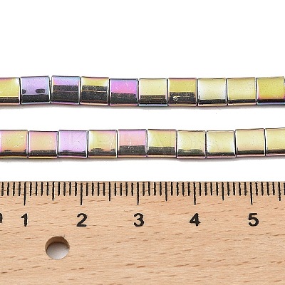 Electroplated Non-magnetic Synthetic Hematite Beads Strands G-G089-B02-13-1
