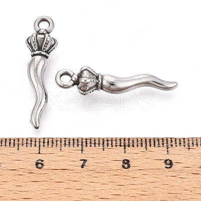 304 Stainless Steel Pendants STAS-T065-29P-1