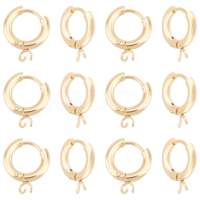 20Pcs 201 Stainless Steel Huggie Hoop Earring Findings STAS-UN0056-86-1