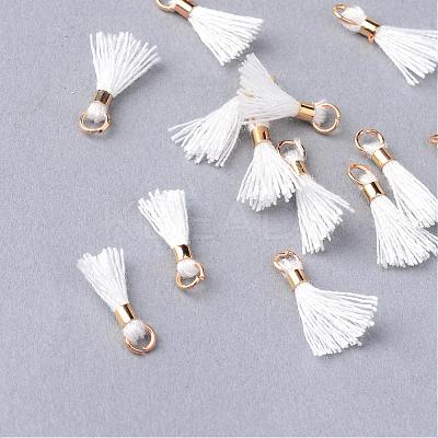 Polycotton(Polyester Cotton) Tassel Pendant Decorations OCOR-S102-20-1