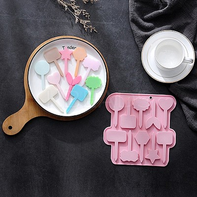 2Pcs DIY Cake Topper Food Grade Silicone Molds DIY-CJ0002-14-1