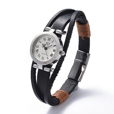 Men's Alloy Watch Head Bracelet Watches BJEW-JB04429-1