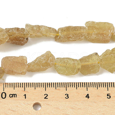 Raw Rough Natural Yellow Apatite Beads Strands G-M453-D07-1