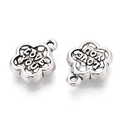 Tibetan Style Alloy Charms TIBE-N013-19AS-1