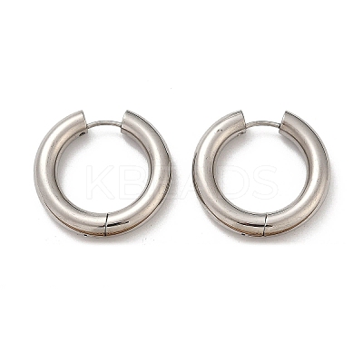 202 Stainless Steel Polishing Hoop Earrings EJEW-M106-02P-06-1