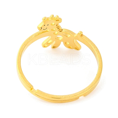 201 Stainless Steel Adjustable Ring for Women RJEW-D082-04G-1