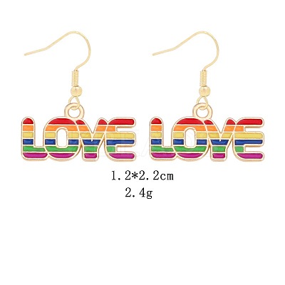 Alloy Dangle Earrings DT7553-3-1