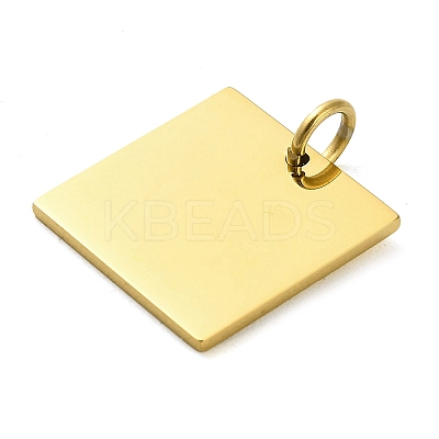 304 Stainless Steel Pendants STAS-L022-113G-1