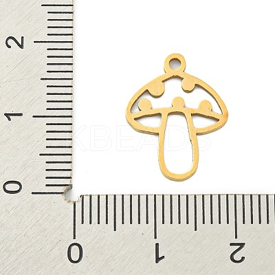 Ion Plating(IP) 201 Stainless Steel Pendants STAS-M015-09G-1