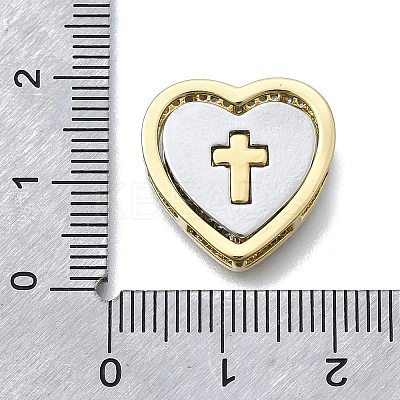 Brass Micro Pave Cubic Zirconia Pendants Set KK-V010-08GP-02-1