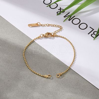 304 Stainless Steel Ball Chain Bracelet Makings AJEW-JB00966-1