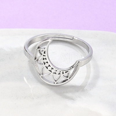 Non-Tarnish 304 Stainless Steel Adjustable Rings X-RJEW-K245-49P-1