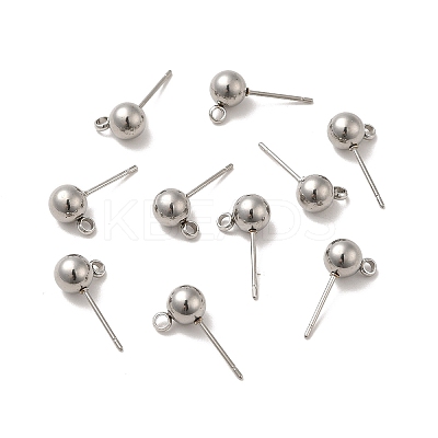 Non-Tarnish 304 Stainless Steel Stud Earring Findings STAS-E026-1-1