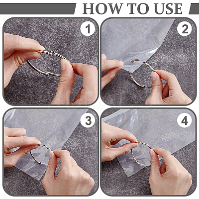 200Pcs EVA Plastic Packing Resealable Bags ABAG-PH0001-80-1