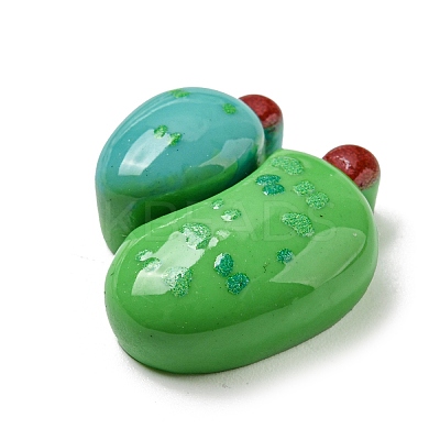 Autumn Opaque Resin Plant Decoden Cabochons CRES-I029-05B-1