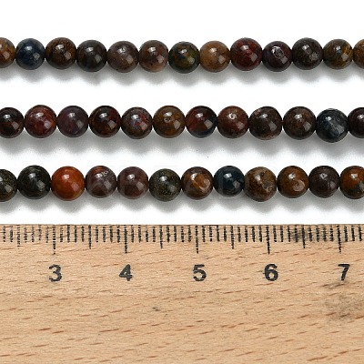 Natural Pietersite Beads Strands G-L642-B16-4mm-1