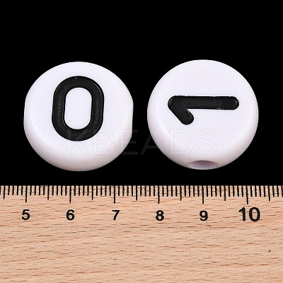 Opaque Acrylic European Beads AC-CBA1794-01-1
