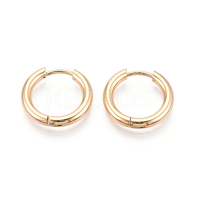 304 Stainless Steel Hoop Earrings EJEW-T048-24A-G-1
