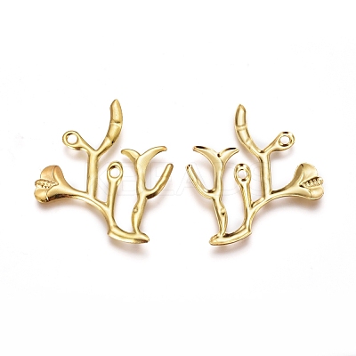 Electroplated Iron Pendants X-IFIN-I030-04G-1